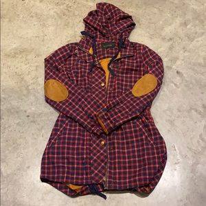 Long Lined Utility Jacket with Elbow Patches